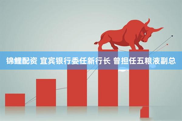 锦鲤配资 宜宾银行委任新行长 曾担任五粮液副总