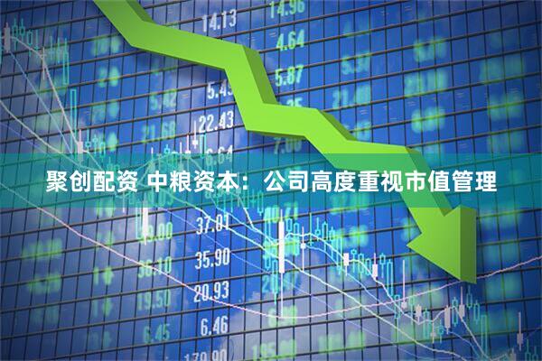 聚创配资 中粮资本：公司高度重视市值管理