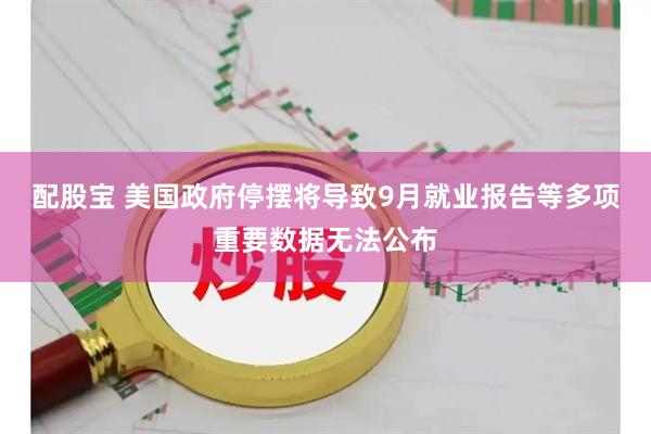 配股宝 美国政府停摆将导致9月就业报告等多项重要数据无法公布